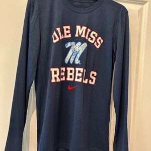 Ole Miss Rebels Men’s Long Sleeve Shirt - Navy